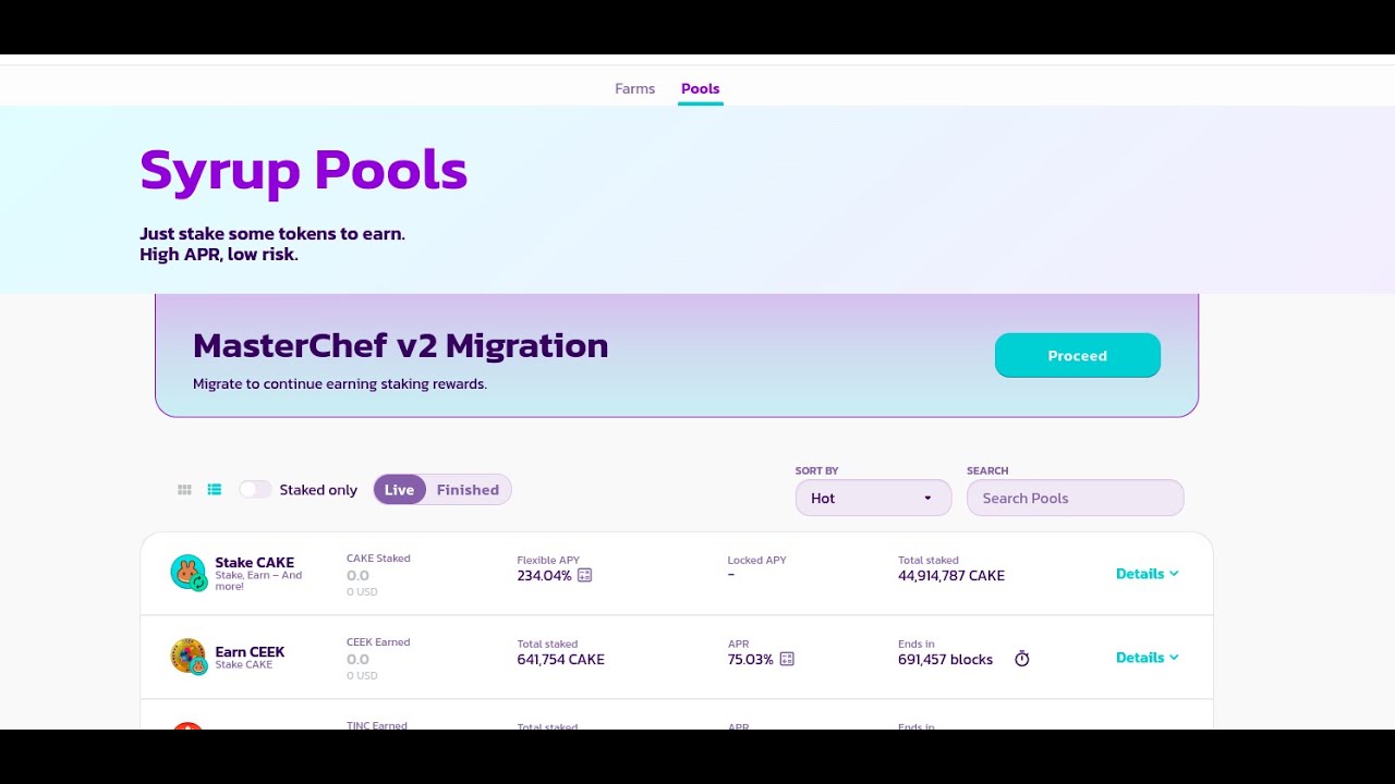Pancakeswap MasterChef v2 Migration 2022 Hindi Update YouTube