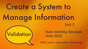 4 BTEC Level 3 Information Technology Unit 2 CSMI June 2022 Part A Activity 2 Auto Vending Services