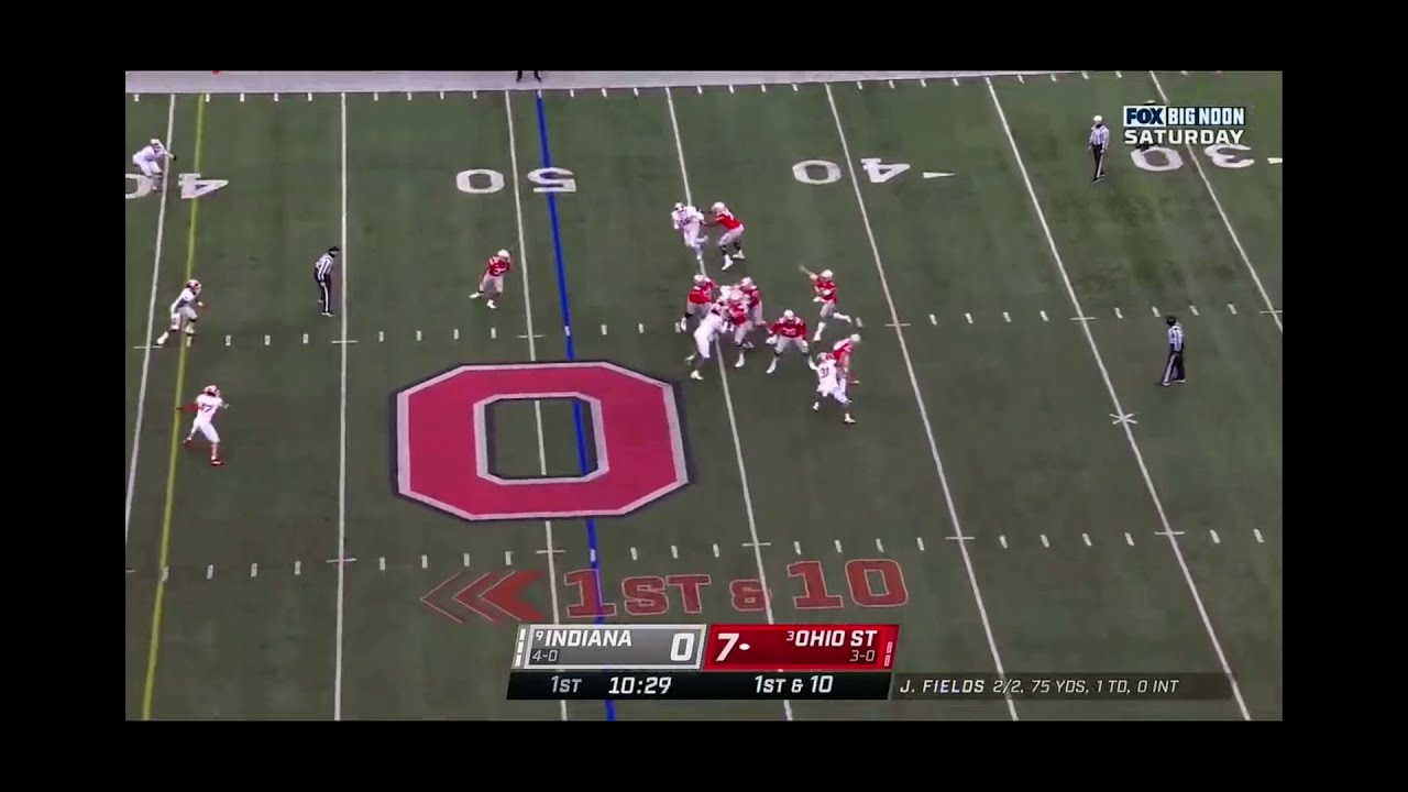 *INT* Buckeyes Justin Fields throws first INT of the season.