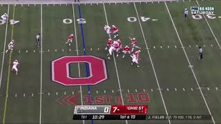 *INT* Buckeyes Justin Fields throws first INT of the season.