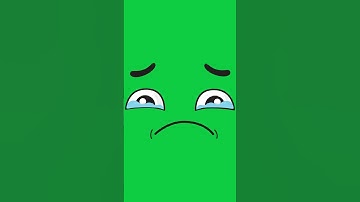 Toon Face tears in eyes  - Animation chroma key