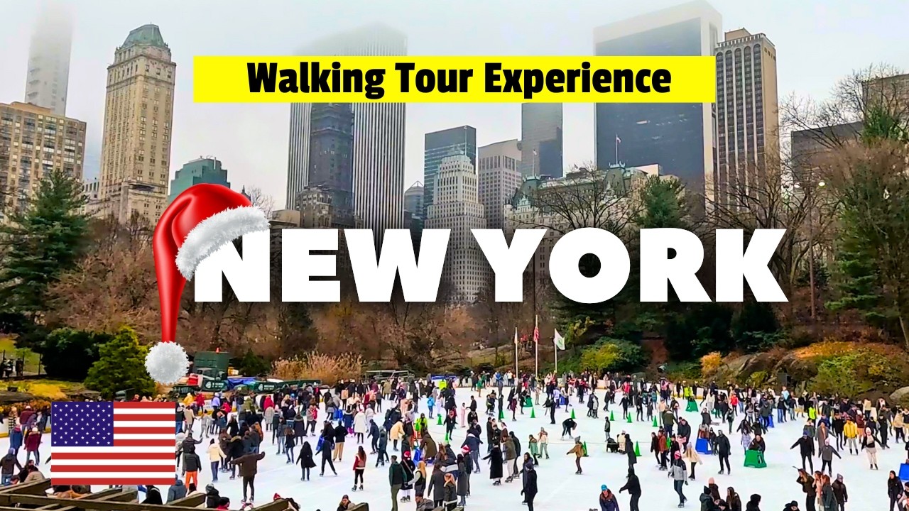 New York City Christmas Day 🎄 at Central Park | Walking Tour Experience 4K
