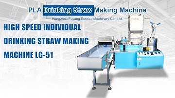 High speed individual drinking straw packing machine