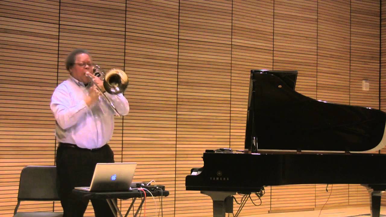 Lewis "Interactive Trio" for Trombone, Two Pianos, and Interactive Music System, 2011
