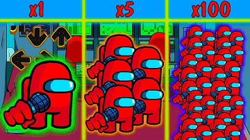 FNF Character Test | Gameplay VS Playground | A LOT OF IMPOSTER | Red Crewmate