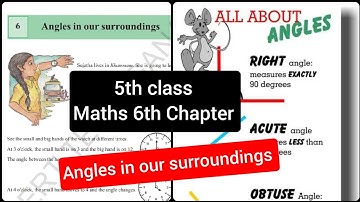 5th class 6th chapter "Angles in our surroundings"| TS board SSC
