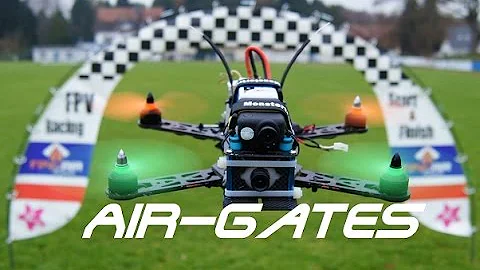 FPV Racing Air Gate Test + Rear Light