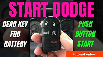 Dead Key Fob? Here’s How to Start Your Dodge Anyway!