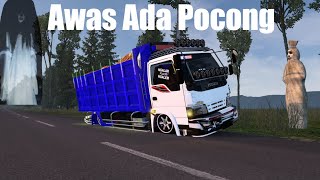Truck Dump Nkr Oleng Jalur Pocong Kuntilanak