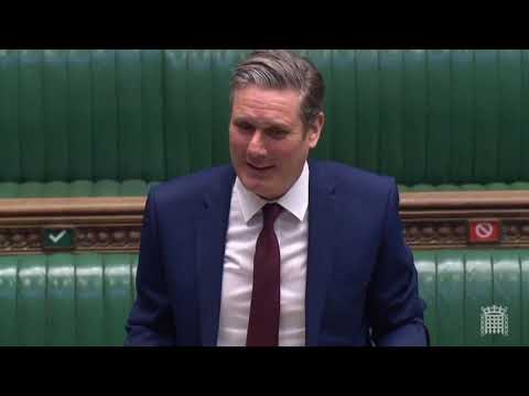 Keir Starmer's first PMQs as Leader of the Opposition:  22 April 2020