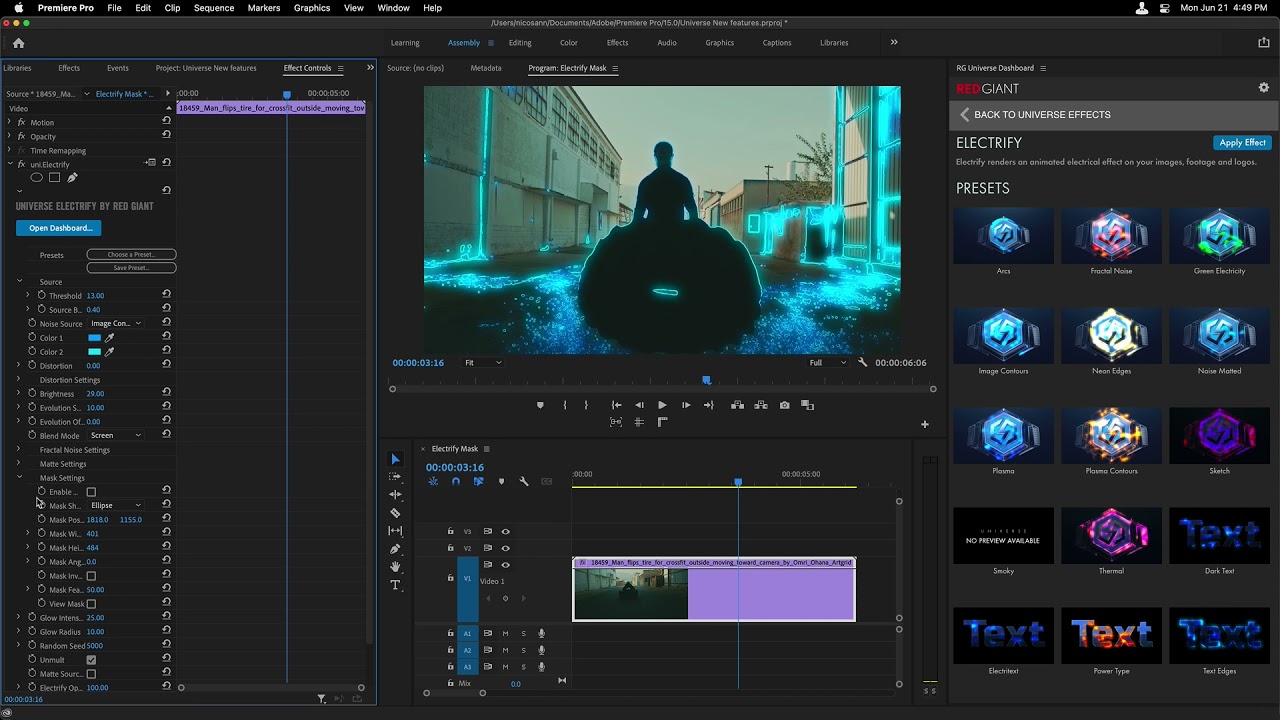 Легко используйте маски в Electrify с Universe 4.0