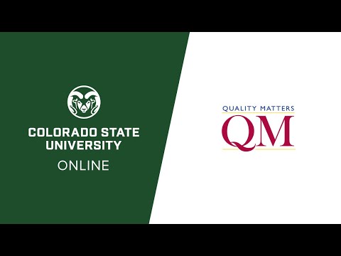 Quality Matters at Colorado State University Online