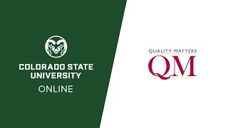Quality Matters at Colorado State University Online