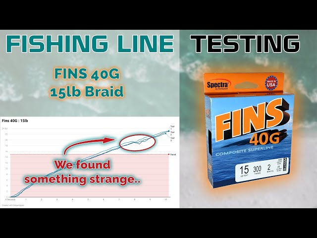 Fishing Line Testing - Fins 40G 15lb Braid 