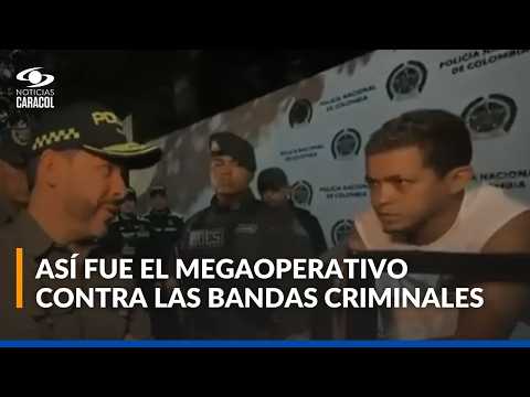 Imágenes del megaoperativo en Barranquilla que concluyó con la captura de 72 presuntos criminales