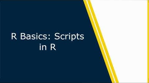 Using Scripts in R