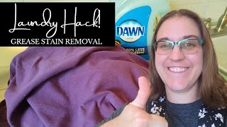 Grease Stain Removal | Laundry Hack to SAVE Your Clothes | Our Joyful House