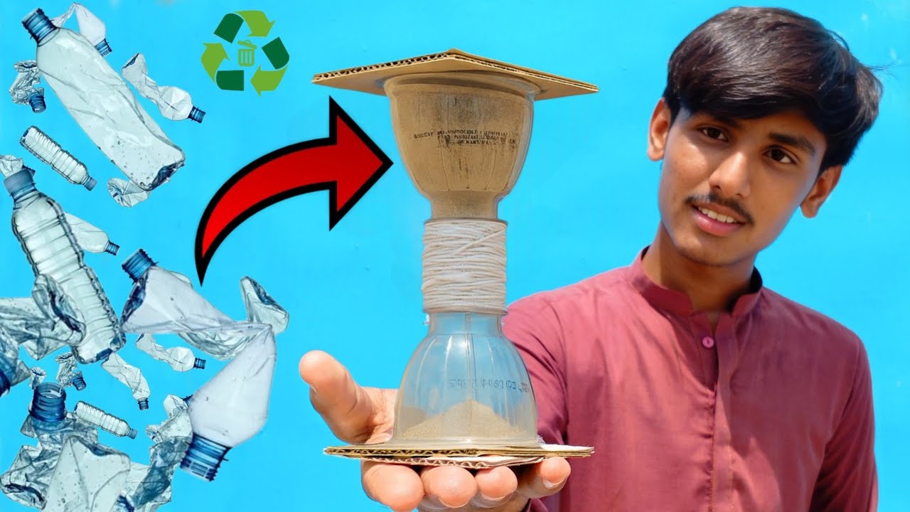 DIY Sand Timer Using Plastic Bottles ⏳ | Genius Recycling Idea! - YouTube