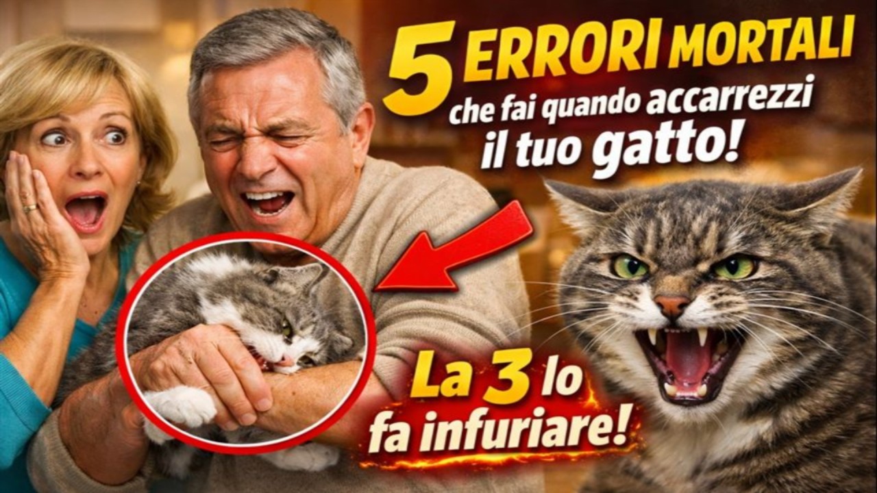 5 ERRORI MORTALI che fai quando accarezzi il tuo gatto 🙀 (La #3 lo fa infuriare!)