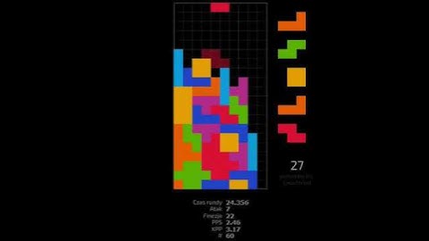 Tetris JSTris Sprint 40 linii @44.804 s #short #shorts