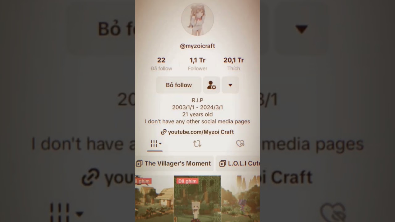 R.I.P Myzoi 🥺😇