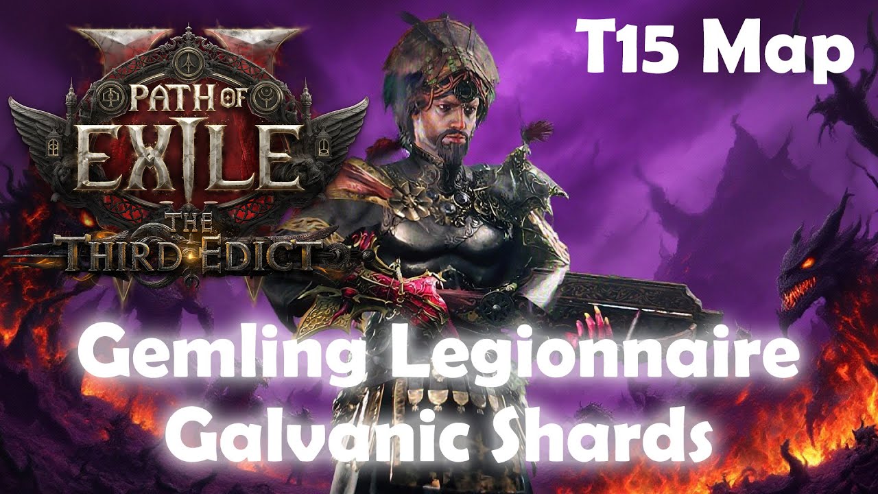 Path of Exile 2 0.3 - Gemling Legionnaire (Galvanic Shards and Siege Ballista) in End Game T15 Map