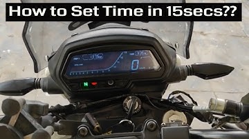 How To Set the Time On 2017 Dominar 400 in 15 secs| Easy&Simple method|