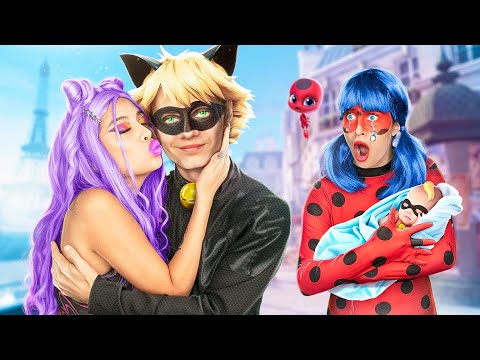 Ladybug ve Süper Kedi Boşandı / Süper Kahraman Ailem Boşandı!