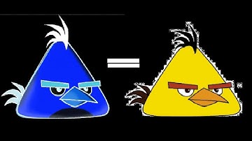 how to draw yellow angry bird in ms paint using invert clour