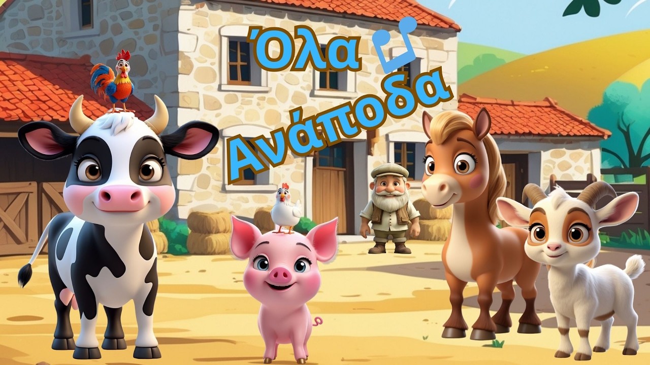 Όλα Ανάποδα! 🐷🎶 Τραγούδι με Ζωάκια της Φάρμας για Παιδιά