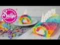 Einhorn Biskuitrolle / Regenbogenrolle / Rainbow Unicorn Swiss Roll / Sallys Welt