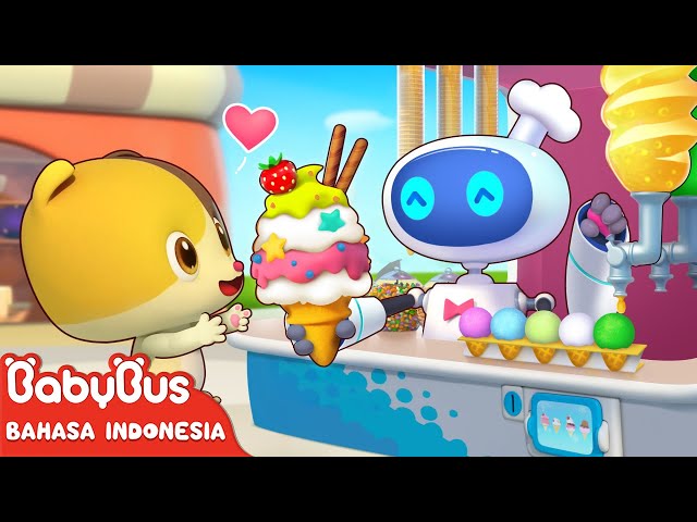 Si Imut Timi & Mimi | Mesin Penjual Es Krim Ajaib | Lagu Anak-anak | Bahasa Indonesia | BabyBus class=