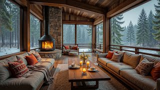 Download Lagu [COZY COFFEE SHOP☕] | This Snowy Cabin Jazz Makes Work Feel Like Heaven MP3