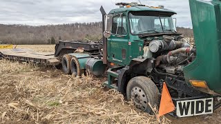 Mack Semi Gets Stuck in Field - Can I get it Repaired and out before the Rain?