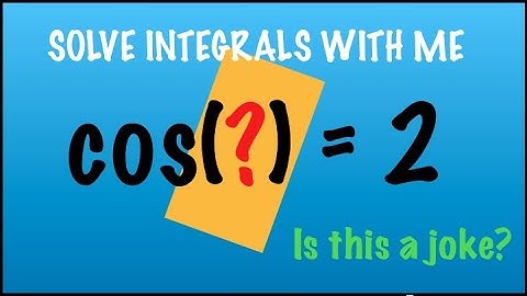 Cos(z) = 2.... HOW? *Euler