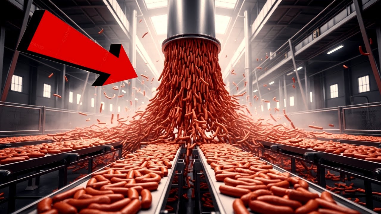 A VERDADE por trás das SALSICHAS: Como elas são feitas em massa