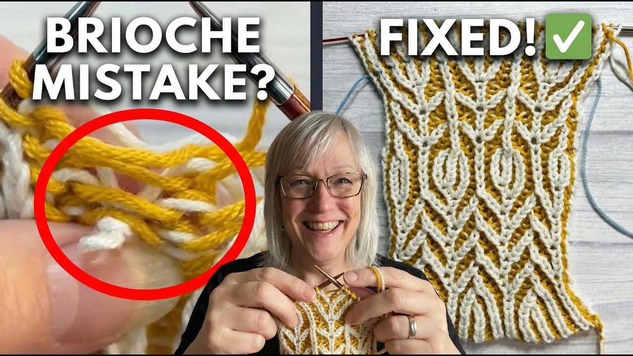 Brioche Stitches Gone Wrong? Here's What to Do - YouTube