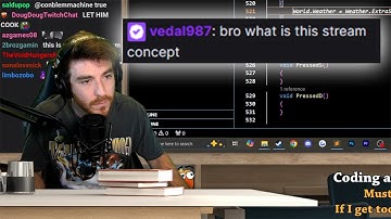 Vedal In DougDoug Chat Something About Coding Im Glueless