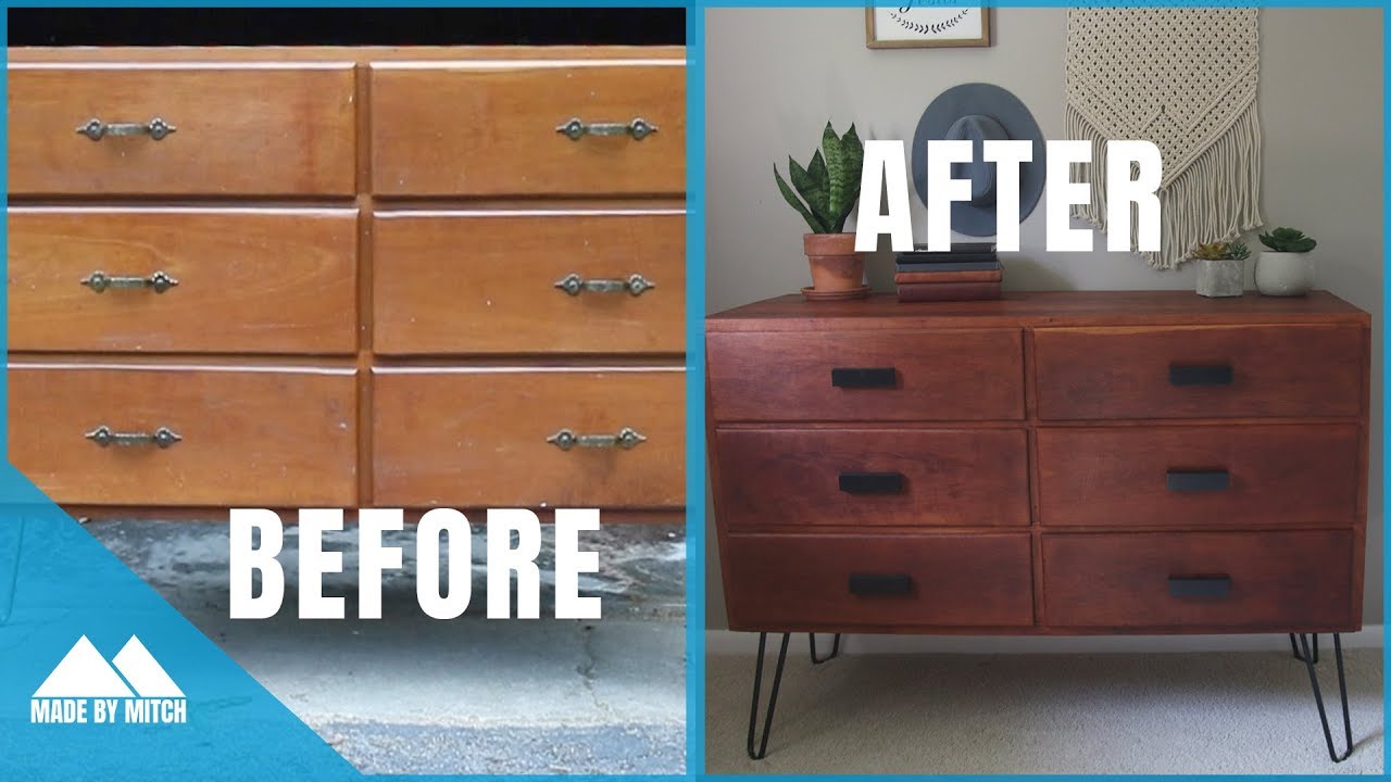 Restoring An Old Dresser How To Youtube