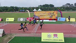80m Lari Berpagar P12 Akhir (14.45s Nur Damia) - Kejohanan Olahraga MSSPK 2023 13092023