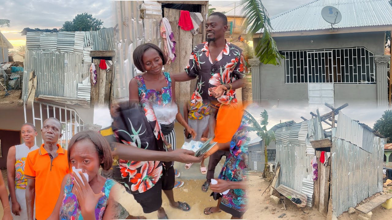 Kwadwo Nkansah Lilwin has moved this lady from a deadly Kiosk and gifted her a new House +5000 cedis