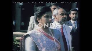 Chandrika Bandaranaike Kumaratunga Opening The Parliament Session In 1995.