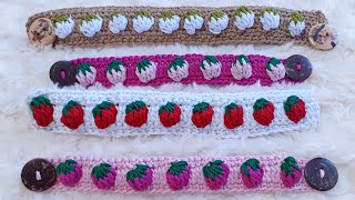 KONEKTOR RAJUT STRAWBERRY - STRAWBERRY STITCH EAR SAVER CROCHET