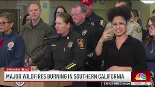 Major wildfires continue burning in Southern California