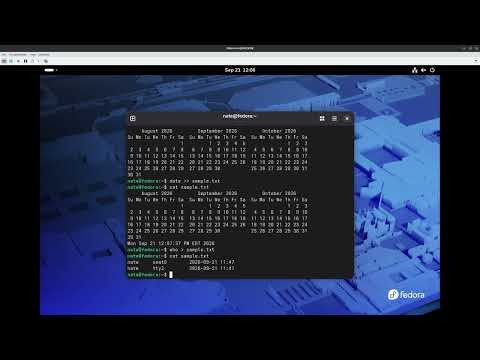 Chapter 1 Part 3: redirect, redirect with append, cat, more, less, head, and tail