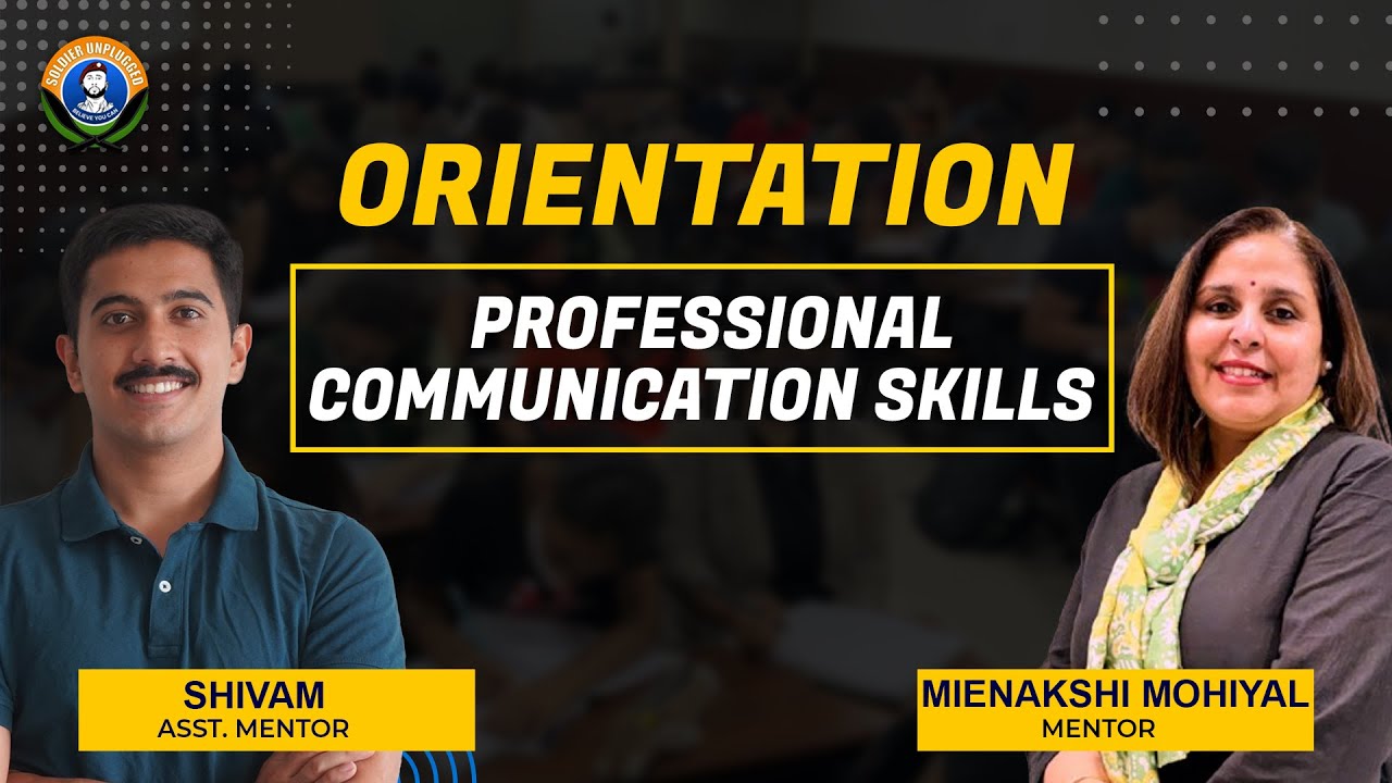 Orientation Session on Professional Communication Skills - YouTube
