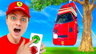 I Hung My Ferrari In A Tree!!