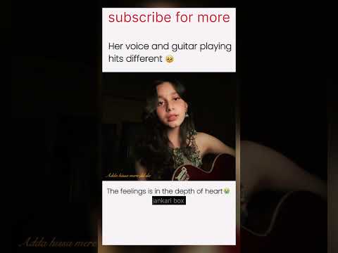 hoke fitoor song by a girl 🎉👏😮💘#song #realvoice #jankaribox #trendingshorts #shorts