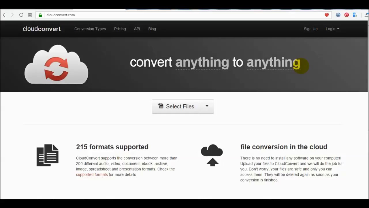Как конвертировать файл Cdr с помощью CloudConvert