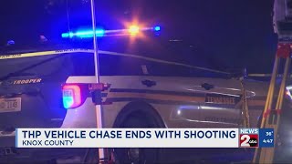 THP vehicle chase ends with shooting in Knox County